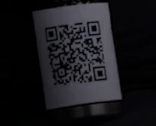 QR code from Twitter with the code "Shrine (52, 123)"