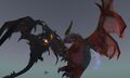 Alexstrasza faces Deathwing (In-game).