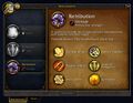 The Specialization tab as of Battle for Azeroth