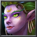 Dryad icon portrait in Warcraft III: Reforged.