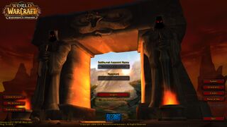 Temporary login screen during the Warlords of Draenor alpha test