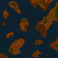 Dun Modr (black base) and Tol Barad (red base) in the Warcraft II human campaign.