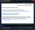 Wrath of the Lich King-theme, updating a World of Warcraft patch 3.0.8 client to 3.0.8a.