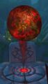 The Blood Moon of the Bleeding Hollow clan in Zeth'Gol.