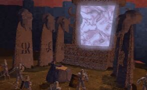 The portal as seen with Khadgar on Draenor in the Warcraft II Alliance cinematic.