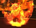 A Druid of the Flame in fire cat form.