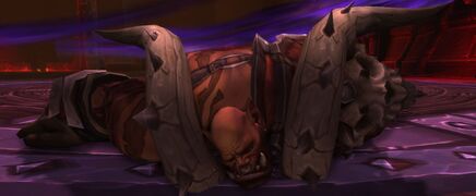 Garrosh is defeated by the Alliance/Horde heroes.