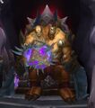 Cho'gall sitting at the Throne of the Apocalypse wields the hammer...