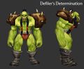 Orc male wearing the Defiler's Determination