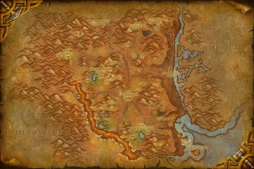 Northern Barrens map