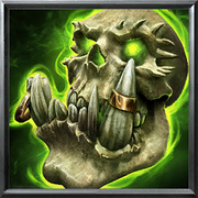 Icon for the Skull of Gul'dan in Warcraft III: Reforged.