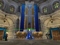 King Anduin in a beta build of WotLK before King Varian was added.