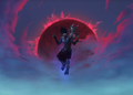 The red moon Bwonsamdi summons during the Battle of Dazar'alor.