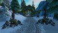 Chill Breeze Valley's giant gnome-themed gate, post-Cataclysm.
