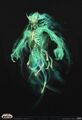 "Skeletal wraith" concept art for Maldraxxus.