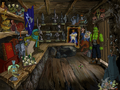 Zul'jin as a merchant in an Ork Reservation in Warcraft Adventures.
