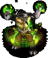 A tauren shaman as originally seen on the official World of Warcraft website.
