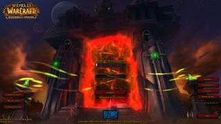 First draft of the Warlords of Draenor login screen, used for one month mid-beta