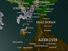 Map of Eastern Kingdoms from Warcraft II: The Dark Saga.