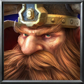 Muradin campaign mountain king unit icon in Warcraft III: Reforged.
