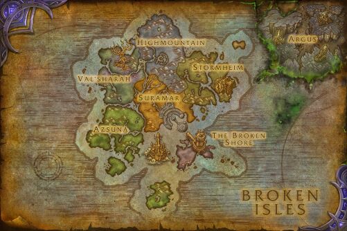 Broken Isles map