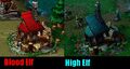 High elven/blood elven lumber mills in Warcraft III.