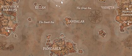 South Seas map from Chronicle, removing the nameless island southeast of the Maelstrom outright