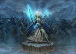 Frost Lich Jaina in the Knights of the Frozen Throne expansion.