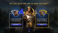 BlizzCon 2018 difficulty selection screen.