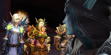 Sylvanas exchanging a last look with her sisters