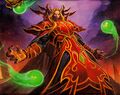 Bloodmage Kael'thas, from the Reign of Fire TCG set.