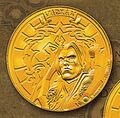 Varian's official Alliance gold coin.