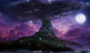 First conceptual art of Teldrassil.
