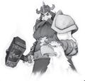 Falstad Wildhammer, high thane of the Wildhammer dwarves.