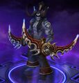 The "Betrayer" Illidan skin in HOTS, which includes Samwise's panda.