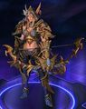Sylvanas and her necklace depicted in HotS.