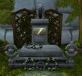Queen Tiffin's grave at the Stormwind City Cemetery.