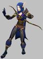 Sylvanas Windrunner alive. I like the blue "fungus shroud tunic" on her better than the blue "trackers tunic".