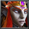 A harpy queen unit icon in Warcraft III: Reforged.