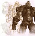 Warcraft III concept art and cinematic model.