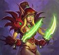 Valeera Sanguinar from the Hearthstone Alpha.