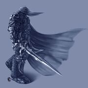Arthas concept art with Frostmourne.
