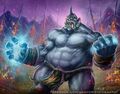 Gorlash, Herald of the Elements, an ogre shaman.