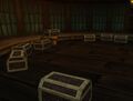 The pirate's den, full of strongboxes.