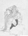Arthas concept art variation with a cloak.