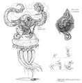 Cataclysm concept art of a faceless caster riding a jellyfish mount.