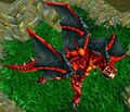 A Red dragon in Warcraft III.