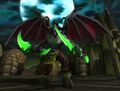Illidan wielding the Warglaives as he prepares to fight the heroes of Azeroth.