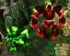 Red in Green Infernals in the Magistrates Temple.