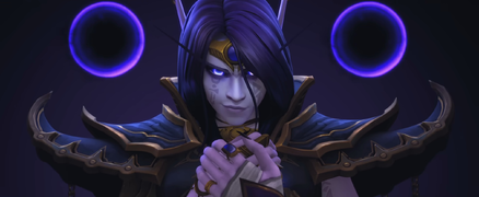 Xal'atath holding the Dark Heart in the "Shadow and Fury" trailer.